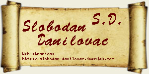 Slobodan Danilovac vizit kartica